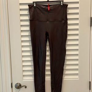 Spanx Pleather Leggings - Size 1X